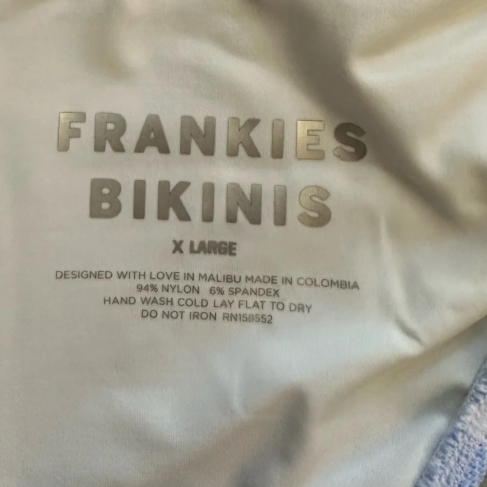 Frankies Bikinis Enzo Gingham Cheeky Bikini Bottom NWT